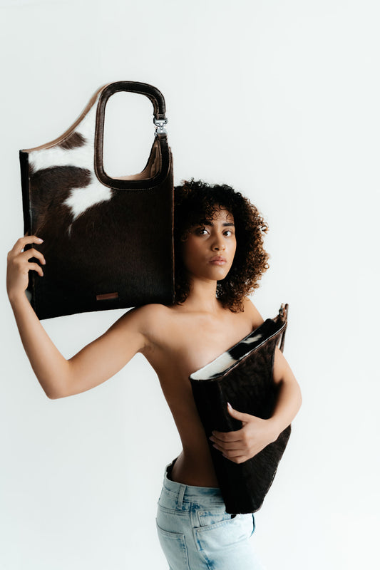 Quantum Leather Bag Black