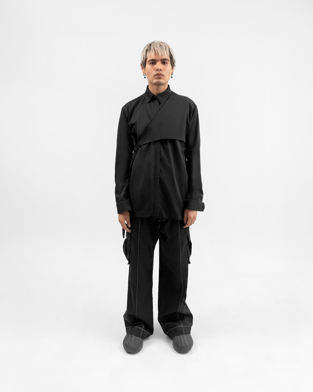Black Overzised Cargo Pants