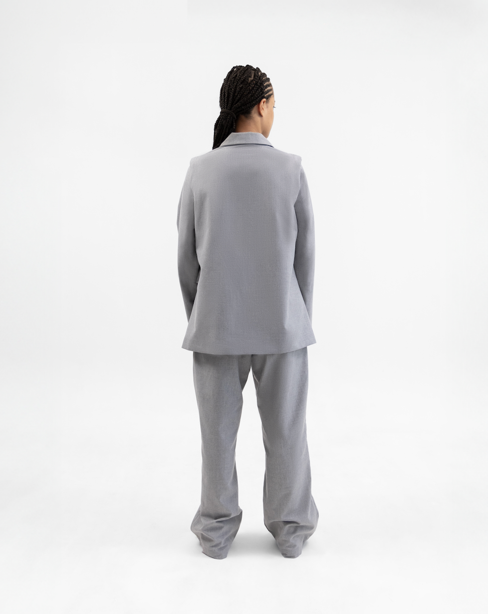 Harness gray blazer