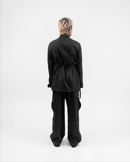 Black Overzised Cargo Pants