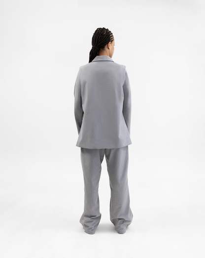 Gray V Tailored Pants